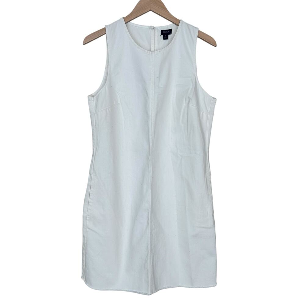 J. Crew White Sleeveless Dress
